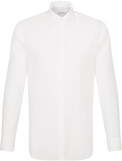Seidensticker Men's Business Shirt - Slim fit - Non-Iron - Button-Down Collar - Long Sleeve - 100% Cotton