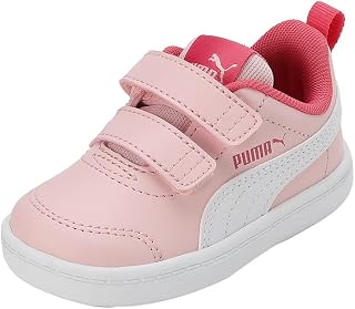 Puma Courtflex V2 V INF 371544 Girls' Trainers Dark Night Puma White