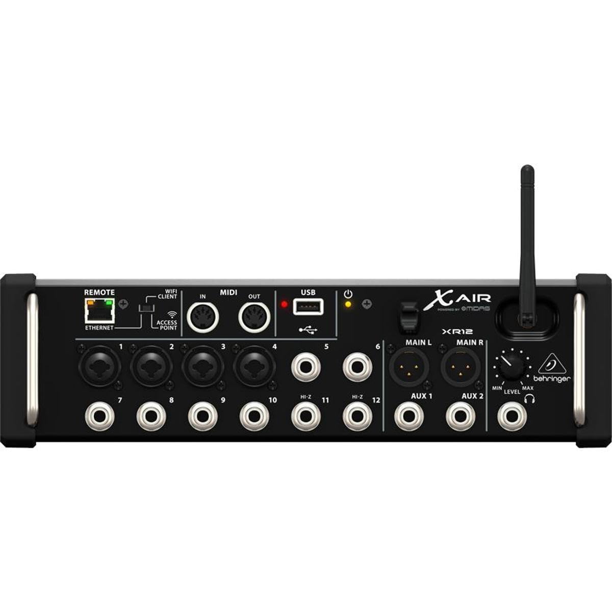 Behringer X AIR XR12 12-Input Digital Mixer for iPad/Android Tablets with 4 Prog