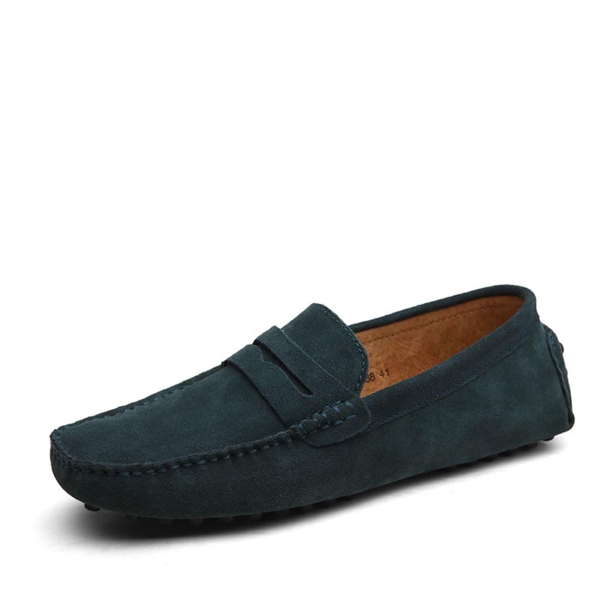 Men's Suede Leather Penny Loafers Comfort Driving Shoes Moccasins Handmade Slip 