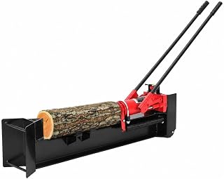 12 Ton Manual Hydraulic Log Splitter, 18.7 in Capacity, 2-Speed Pump | Built-in Wheels, Hand Powered Manual Wood Splitter For Backyard Heating, Camping Prep, And Off-Grid Wood Processing