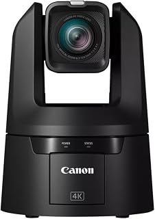 Canon CR-N500 PTZ Camera | 1” 4K 30p Dual Pixel AF Sensor, 3G-SDI, HDMI, IP Video Out, NDI|HX2, SRT- Church, Live Events, Streaming Conference, Black