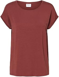 VERO MODA Vmlava Plain Ss Top Lurex Strip Ga Noos Women's T-Shirt (Pack of 1)