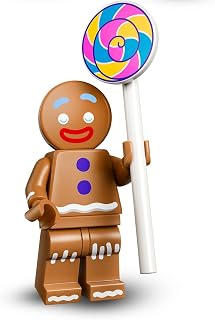 LEGO Shrek Minifigures Series - Pfeffy Figure, Single Minifigure | Shrek LEGO 71053 Minifigure, Single LEGO Figure for Collecting, Gingy the Gingerbread Man, Gingerbread Man
