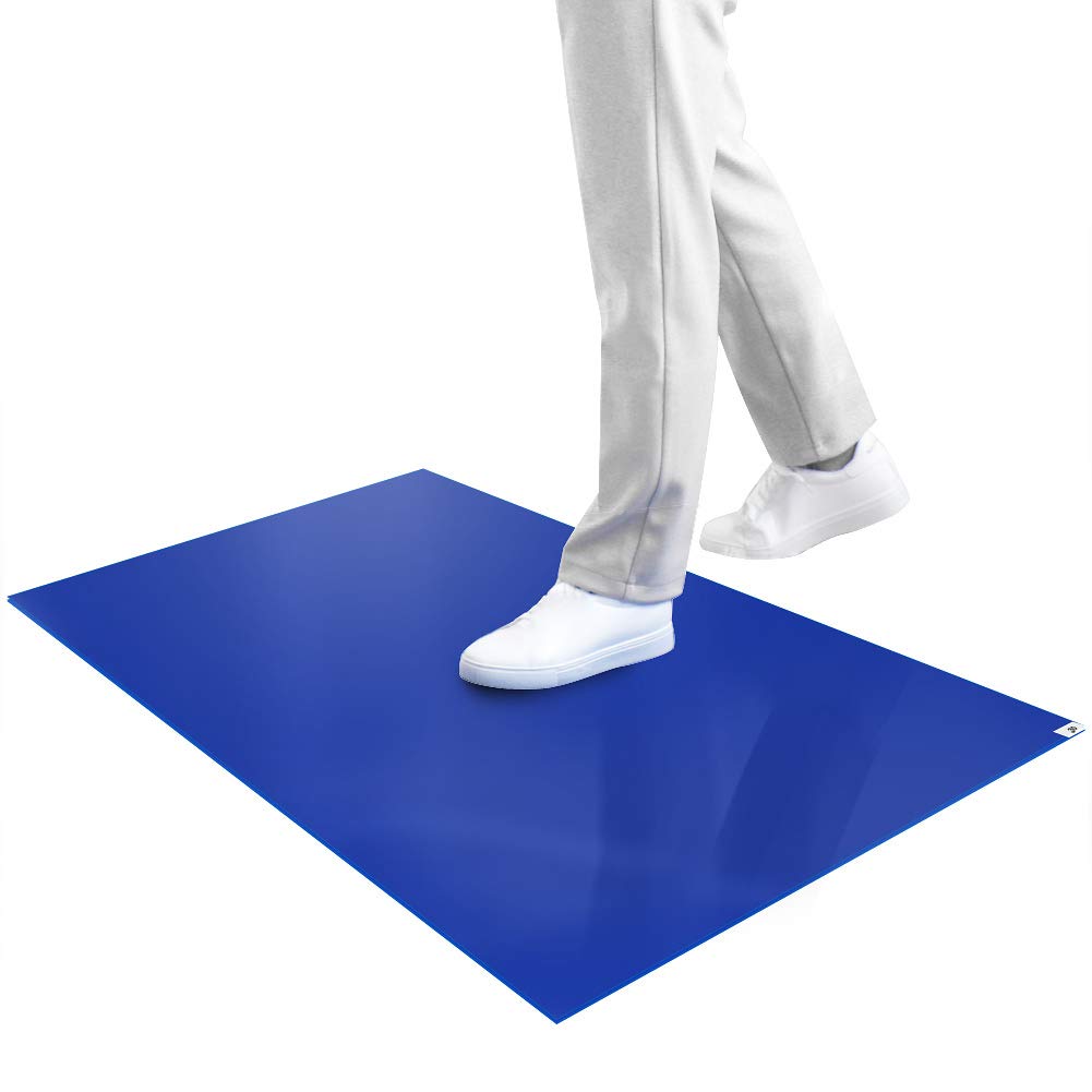 SATECH Sticky/Tacky/Adhesive Mat 24" x 36" Blue (Case of 4 Mats,30 Sheets Each) 