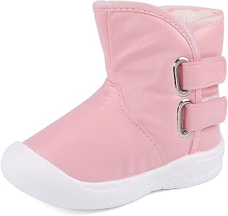 LACOFIA Baby Girls Boys Winter Snow Boots Waterproof Anti-Slip Rubber Snow Boots