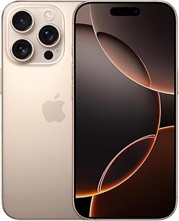 Apple iPhone 16 Pro, 128GB, Desert Titanium - Unlocked (Renewed)