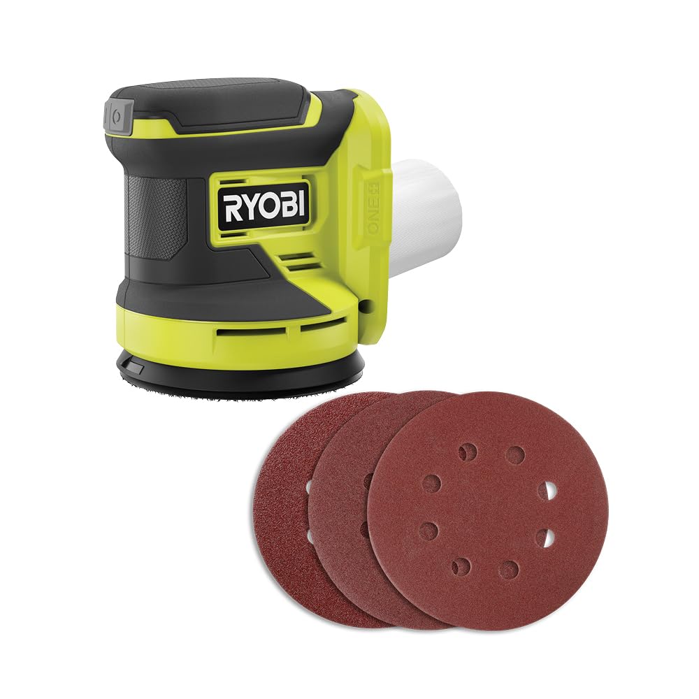 Ryobi One+ 18v 5" Random Orbit Sander Reduced Vibration (Renewed)