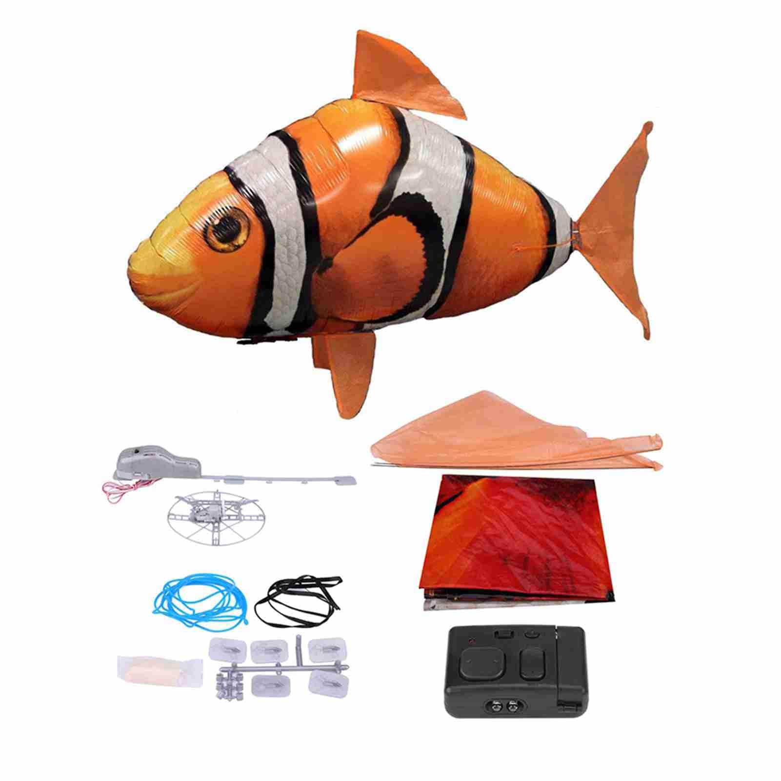 Remote Control Toys Infrared RC Flying Clown Fish Balloon, Anti Indoor Toy with 