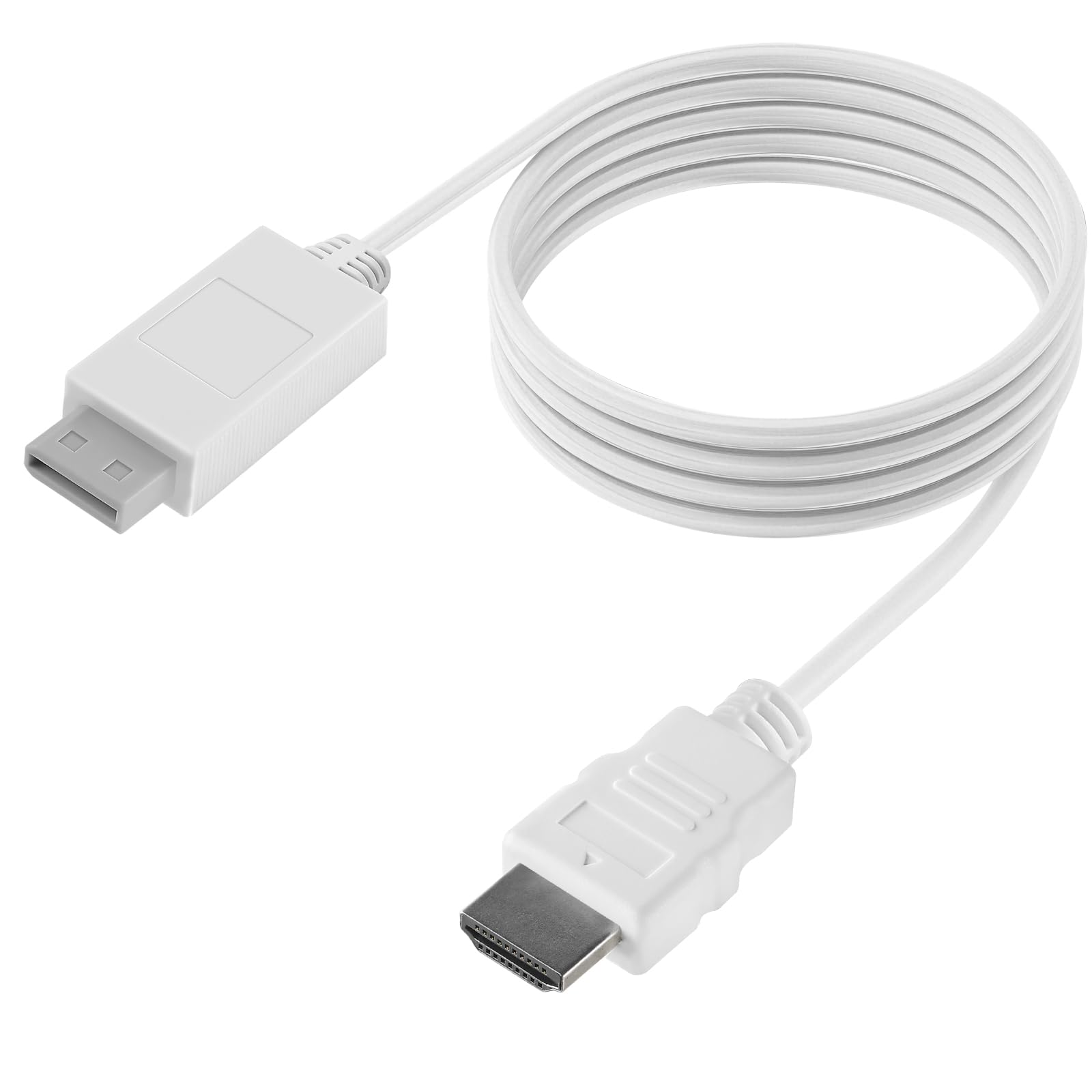 HOXIBSL 5ft WII to HDMI Converter Cable Adapter,for use with Full HD 1080P Devic