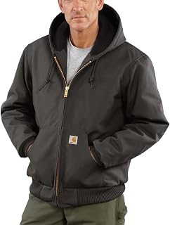 Carhartt J140 Loose Fit Firm Duck Insulated Flannel-Lined Active Jac Jacket Men (Pack of 1)