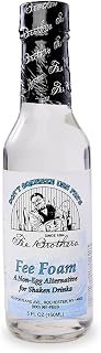 Fee Brothers Fee Foam Cocktail Foamer, 5 Fl Oz (Pack of 1) | Egg Substitute Mixer Often Used in Sours and Fizzes, Vegan-Friendly, Gluten Free