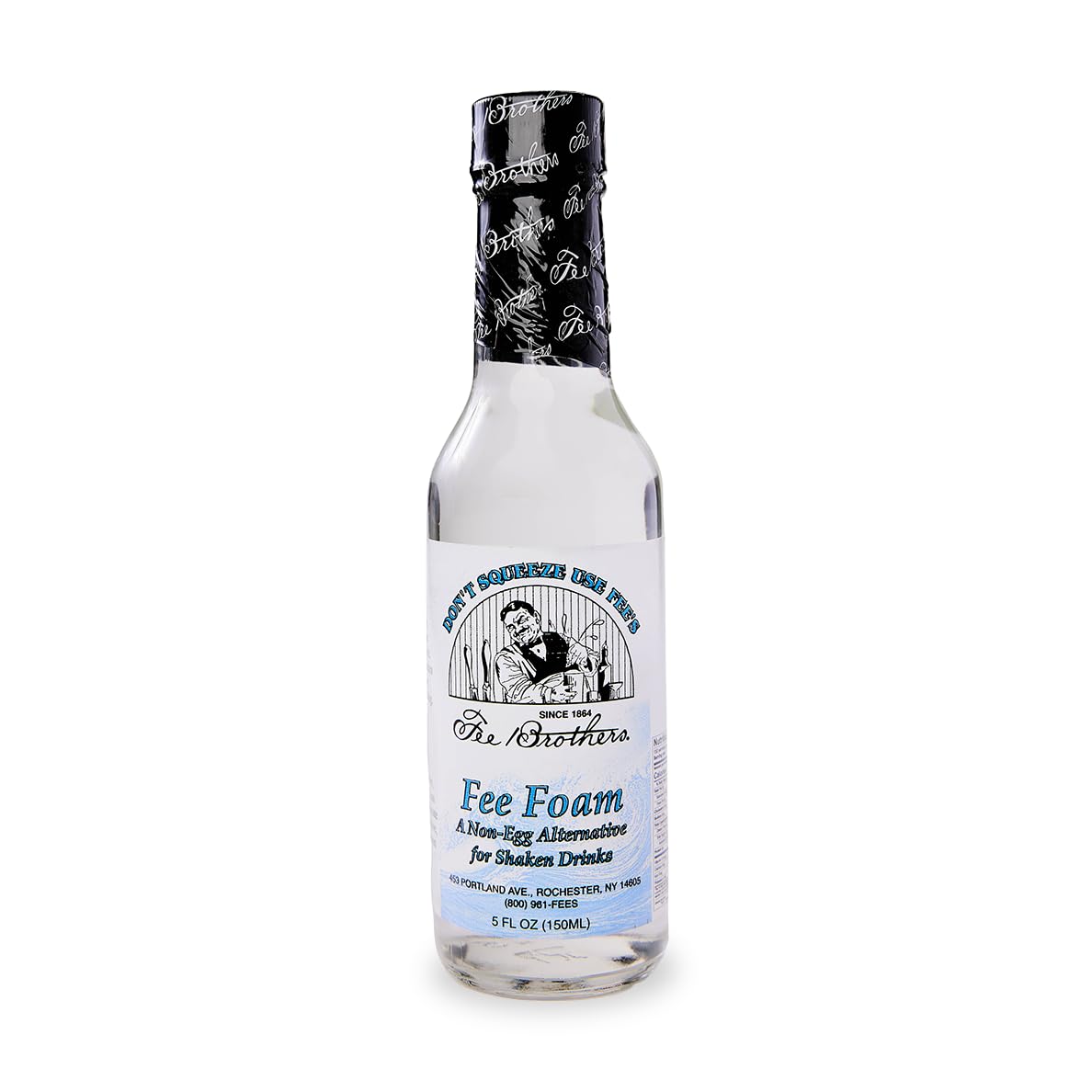 Fee Brothers Fee Foam Cocktail Foamer, 5 Fl Oz (Pack of 1) | Egg Substitute Mixe