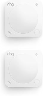 Ring Motion Detector, get instant intruder alerts, pet-friendly mode, 90° room coverage, easy setup, no base station required, 2-pack