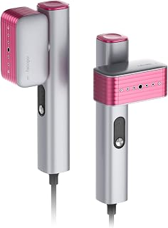 Nesugar G2 Pro Global Travel Steamer for Clothes,Pink | Handheld Garment Steamer with Rotating Head, Quick Heat-Up for Instant Wrinkle Smoothing in a Sleek, Compact Profile