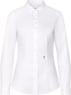 Seidensticker women's blouse - city blouse - shirt blouse - regular fit - long sleeve - plain - 100% cotton