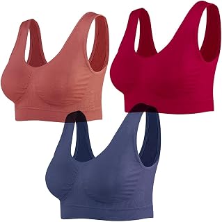 Lemef women's seamless sports bra with multi-coloured feel-good cups