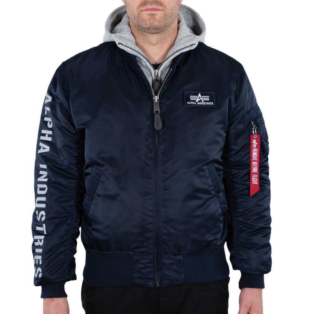 Alpha Industries Herren MA-1 D-Tec Sleeve Embroidery Slim Bomber Jacket