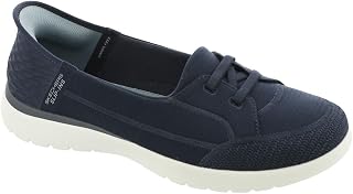 Skechers Flex On-The-Go-First Class Women's Low Loafer, Navy Blue Grey, 37 EU