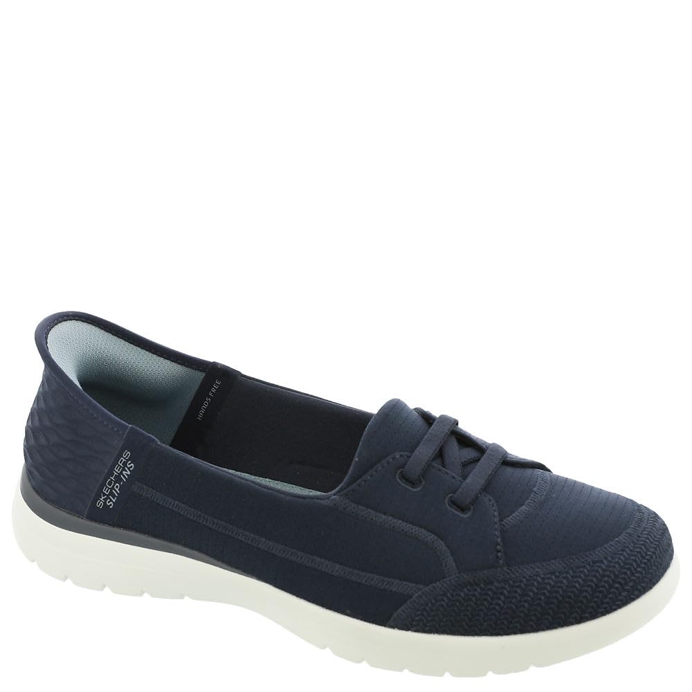 Skechers Flex On-The-Go-First Class Women's Low Loafer, Navy Blue Grey, 37 EU