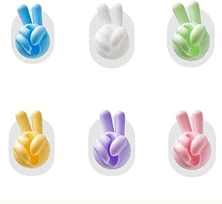 6 Pieces Multifunctional Cable Clips, Creative Thumb Wall Hooks, Self Adhesive, Office Data Cable Clips, Desk Organizer