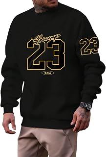 ORANDESIGNE Men's Letter Print Sweatshirt Loose Long Sleeve Hip Hop Streetwear Pullover Harajuku Sweatshirt for Couples Unisex