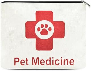 Dog Cat Medicine Makeup Bag Pet Lover Medicine Organizer Storage Pouch Pet Pill Medicine Cosmetic Bag, For pets