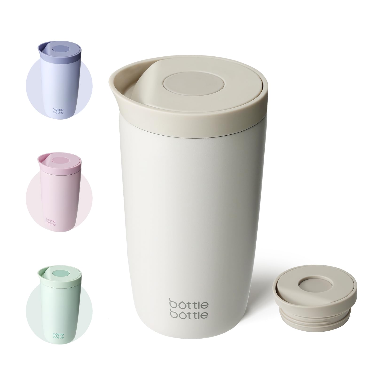 Bottle Bottle Thermal Mug 350 ml for Coffee or Tea, Leak-Proof and Easy Quick Pr