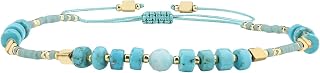 KELITCH Women Strand Bracelets Seed Bead Thin Rope Friendship Bracelets Handmade Adjustable Jewelry