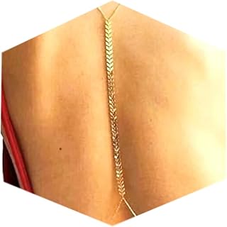 MODRSA Gold Chain Belt - Fashion Belt with Moon, Butterfly, Rhinestone and Layered Design