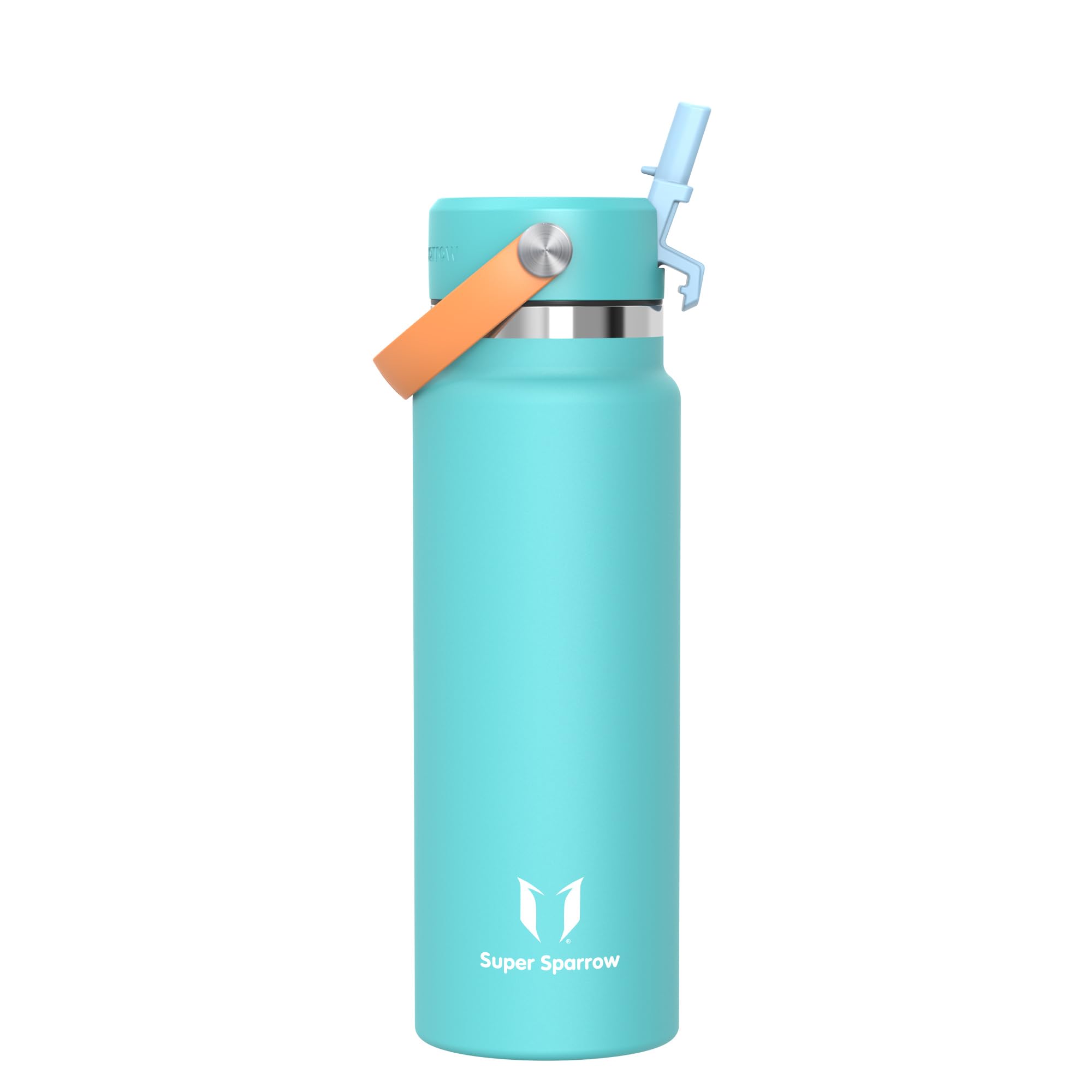 Sparrow Stainless Steel Water Bottle, 1 Litre, Thermos Flask with Straw