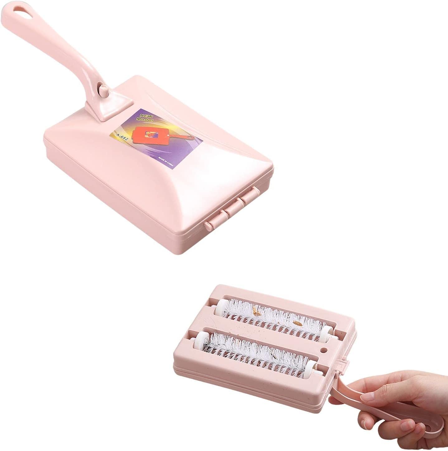 Durable Handheld Carpet Sweeper Handheld Home Cleaning Brushes - Double-Roller C