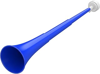 Collapsible Stadium Horn 24 Inch Vuvuzela Trumpet Blow Horns Noisemakers | Foldable Loud Sound Soccer Horn Plastic Cheer Horns for Sporting Events Graduation Games Party Supplies Favors Accessories