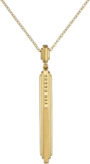 Ted Baker London Devina Deco Groove Pendant Necklace for Women (Gold)