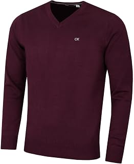 Calvin Klein 2026 Golf Jersey Cotton Soft V-Neck Easy Care Men