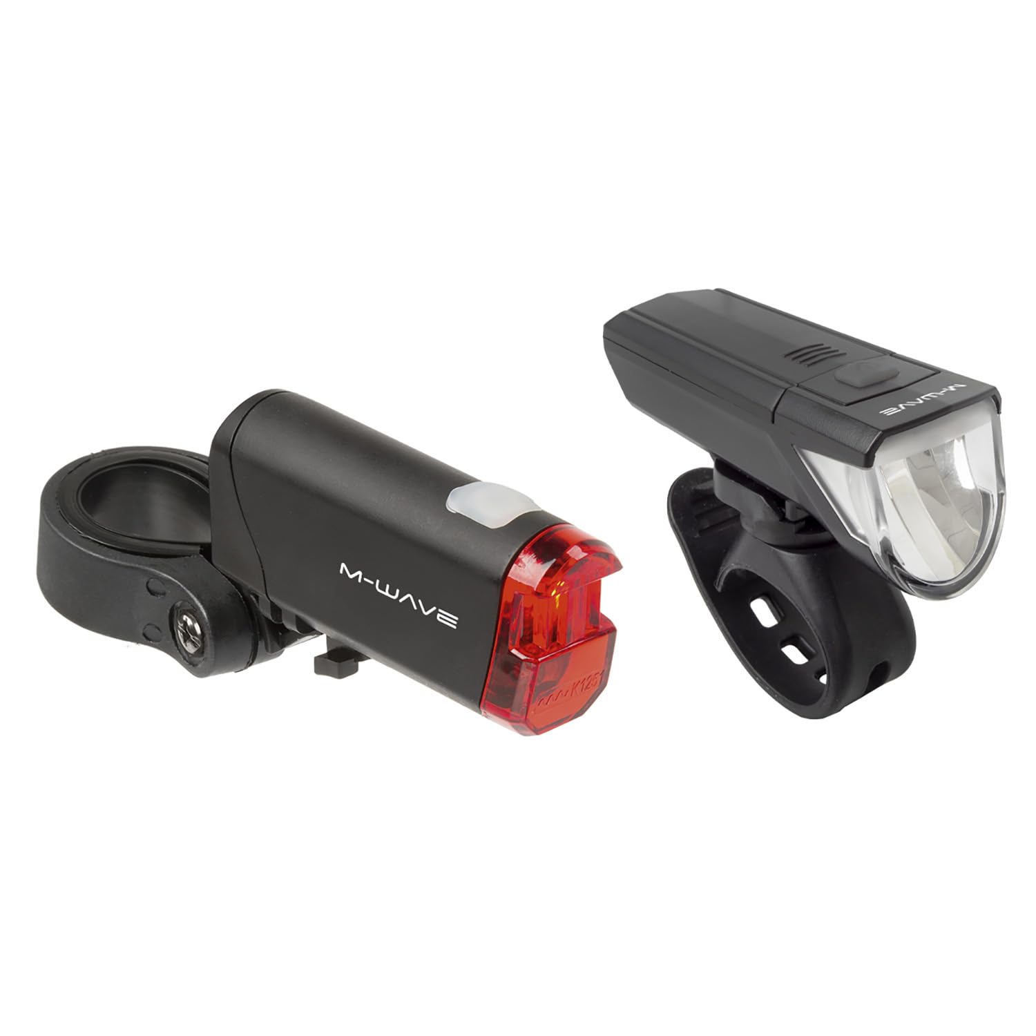 Atlas K51 LED Bicycle Light Set, 30/15 Lux, StVZO M-WAVE
