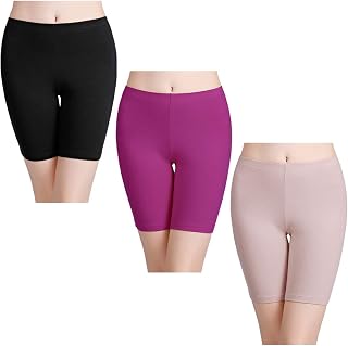 wirarpa Ladies Safety Boxer Shorts Cotton Anti Chafing Long Leg Knickers Underwear Women's Boy Shorts Leggings for Under Dresses Multipack