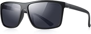 MERRY'S Men's Polarised Sunglasses Fashion Male Sunglasses 100% UV Protection Free Matte Black