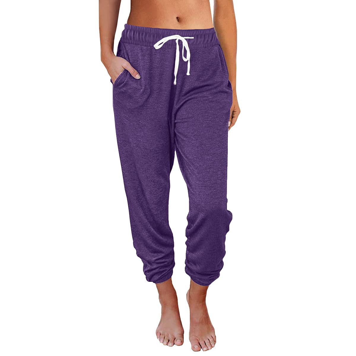 AUTOMET Women's High Waist Lounge Sweatpants Baggy Slacks (pack of 1)