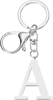 Initial Letter Keychain, A-Z Letter Keychain, Initial Keychain, Cute Metal Handbag Keychain