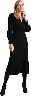 Trendyol Women's Casual Black Collar Dress