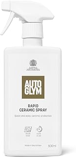 Autoglym Rapid Ceramic Spray, Ultra Hydrophobic 500ml | Ceramic Spray Wax for Paintwork Protection, High Gloss Shine, Water Beading, Car Detailing & Lasting Finish