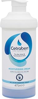 Cetraben Moisturising Cream for Dry, Sensitive & Eczema-Prone Skin, 475ml | Soothing hydration for eczema-prone areas, daily body care, fragrance-free, dermatologically tested, hydrate & protect