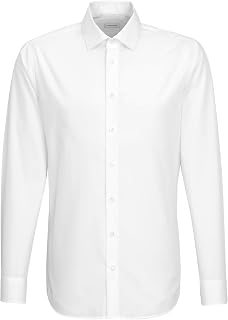 Chemise business homme Seidensticker - coupe classique - sans repassage - col Kent - manches longues - 100 % coton