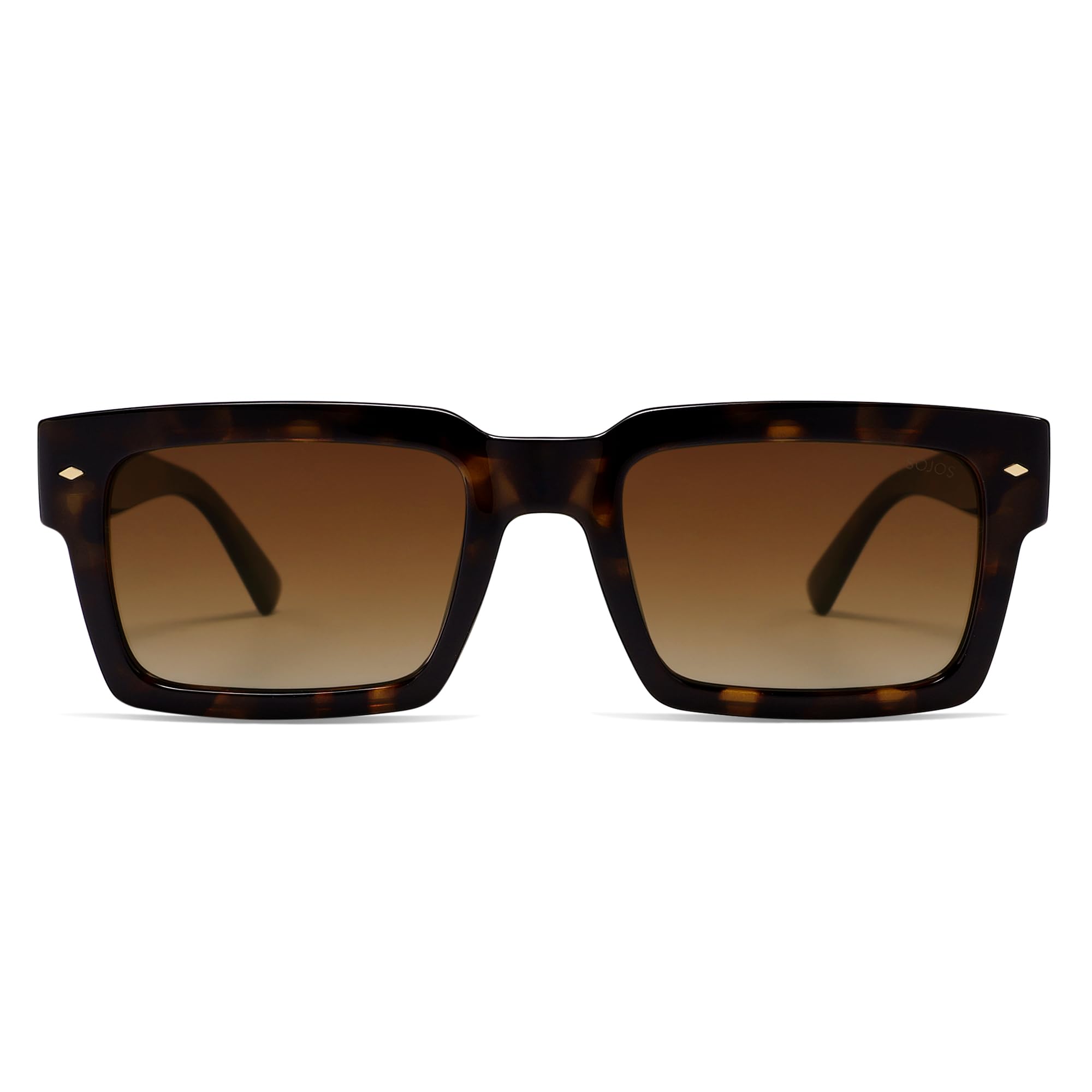 SOJOS Classic Retro Square Polarized Sunglasses Womens Mens, 80s 90s Trendy Rect