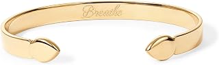 PAVOI Waterproof Bangle Bracelets for Women, 14K Gold Plated Mantra Cuff