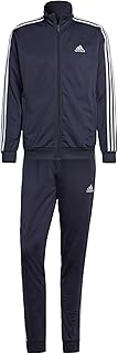 adidas Mens Basic 3 Stripes French Terry Tracksuit