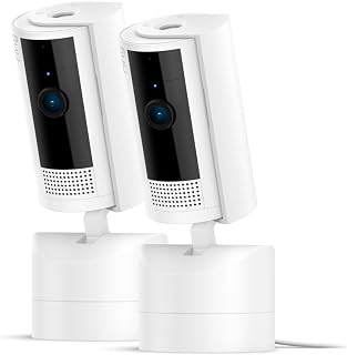 Ring Pan-Tilt Indoor Camera | Plug-In Pet Security Camera | 360° pan & 169° tilt coverage, Manual Privacy Cover, HD video, Two-Way Talk, Wi-Fi | 30-day free trial of Ring Subscription | 2 Cameras