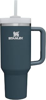 Stanley Quencher H2.0 Soft Matte Collection, Stainless Steel Vacuum Insulated Tumbler with Lid and Straw for Iced and Cold Beverages, Stormy Sea Soft Matte, 40 OZ / 1.18 L