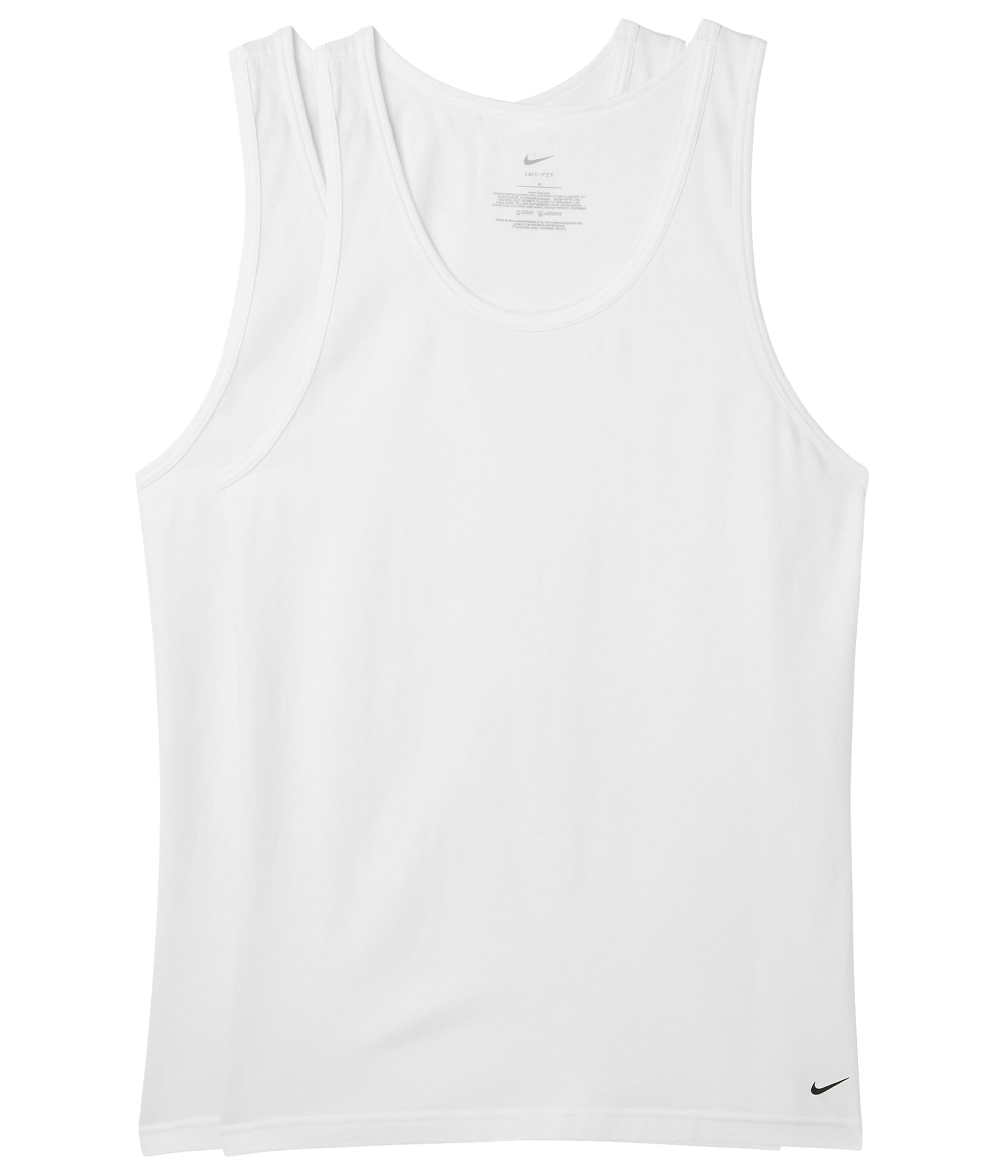Nike Men's All Day Cotton Stretch Tank 2pk Undershirts